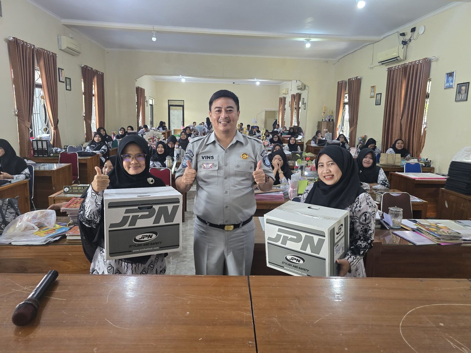 Upaya Keselamatan Lalu Lintas, Jasa Raharja Cabang Cirebon Gelar Pengajar Peduli Keselamatan Lalu Lintas (PPKL) Di SMAN 1 Sumber Kab Cirebon