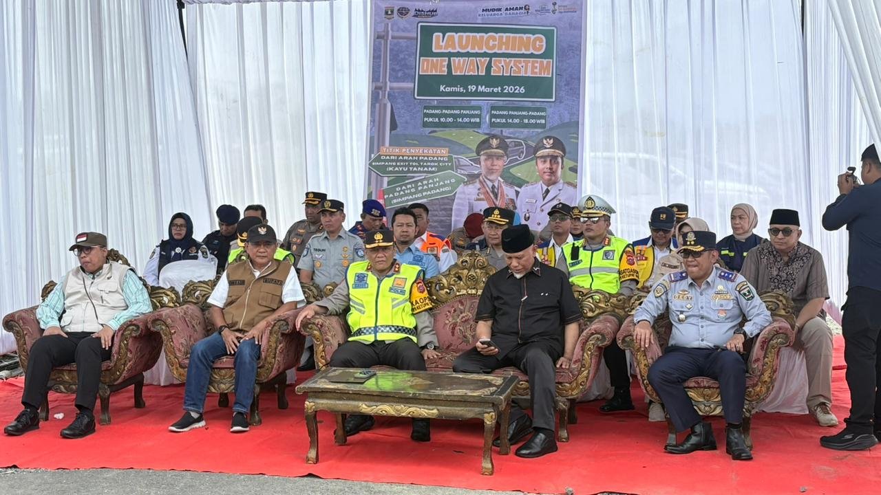 Jasa Raharja Sumbar Hadiri Launching Penerapan One Way Padang – Bukittinggi Pada Periode Lebaran 2026
