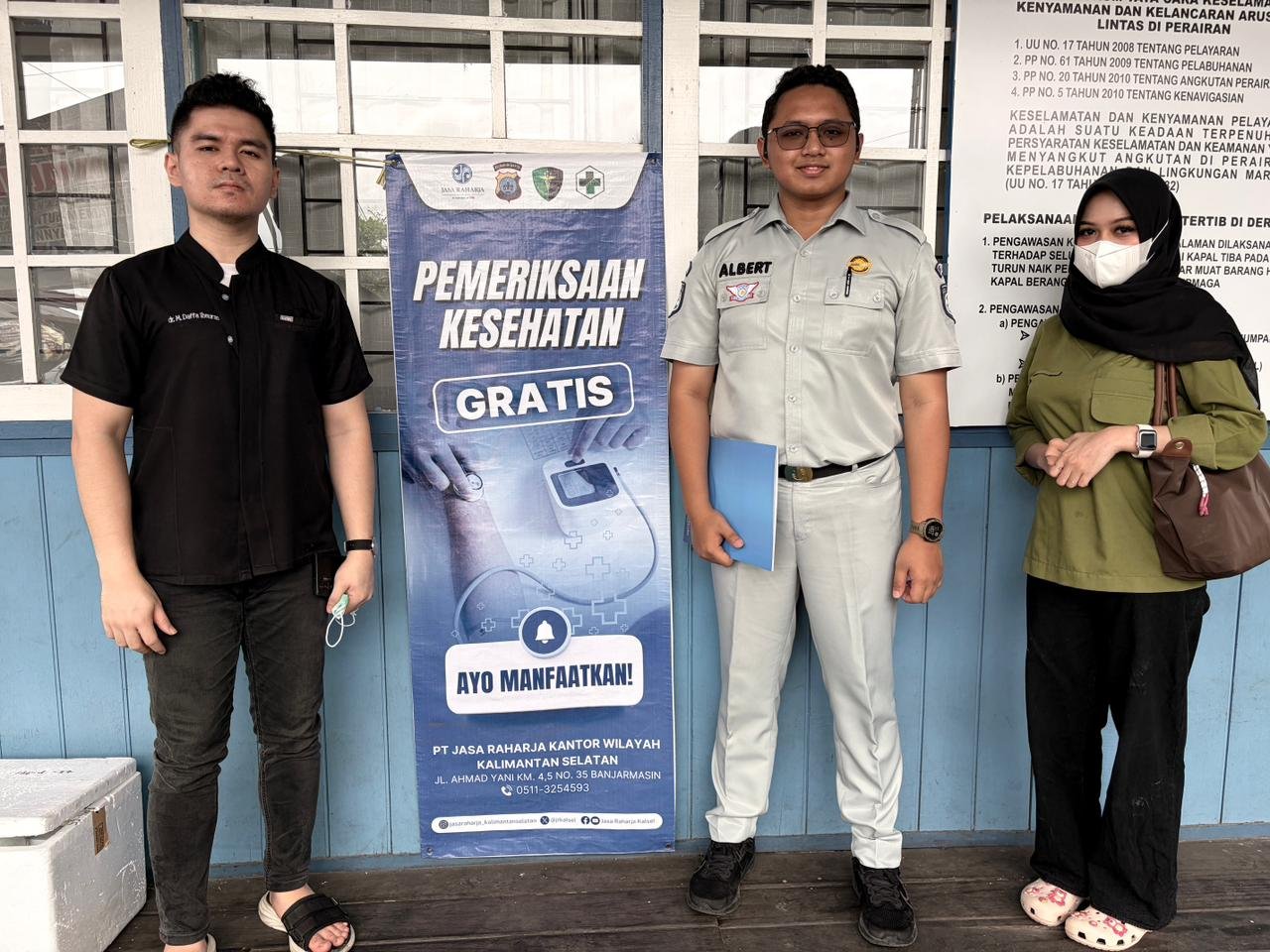 Jelang Lebaran, Jasa Raharja Kalsel Perluas Layanan Kesehatan Gratis di Pusat Aktivitas Warga