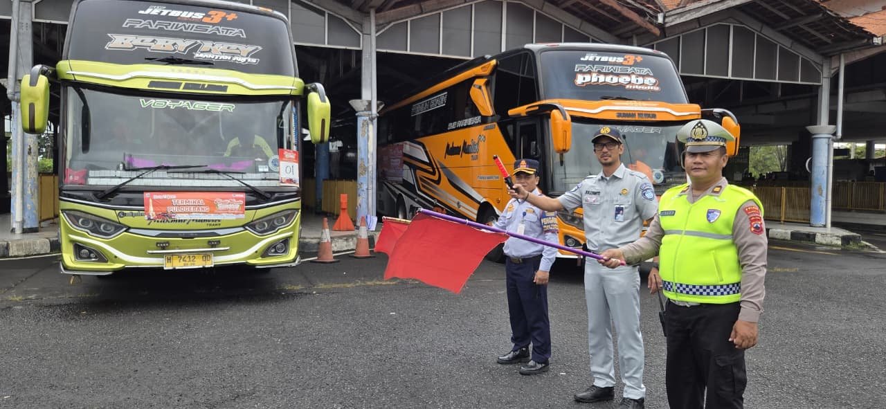 Jasa Raharja Cabang Pekalongan Turut Serta dalam Pelepasan Arus Balik Mudik Gratis 2026