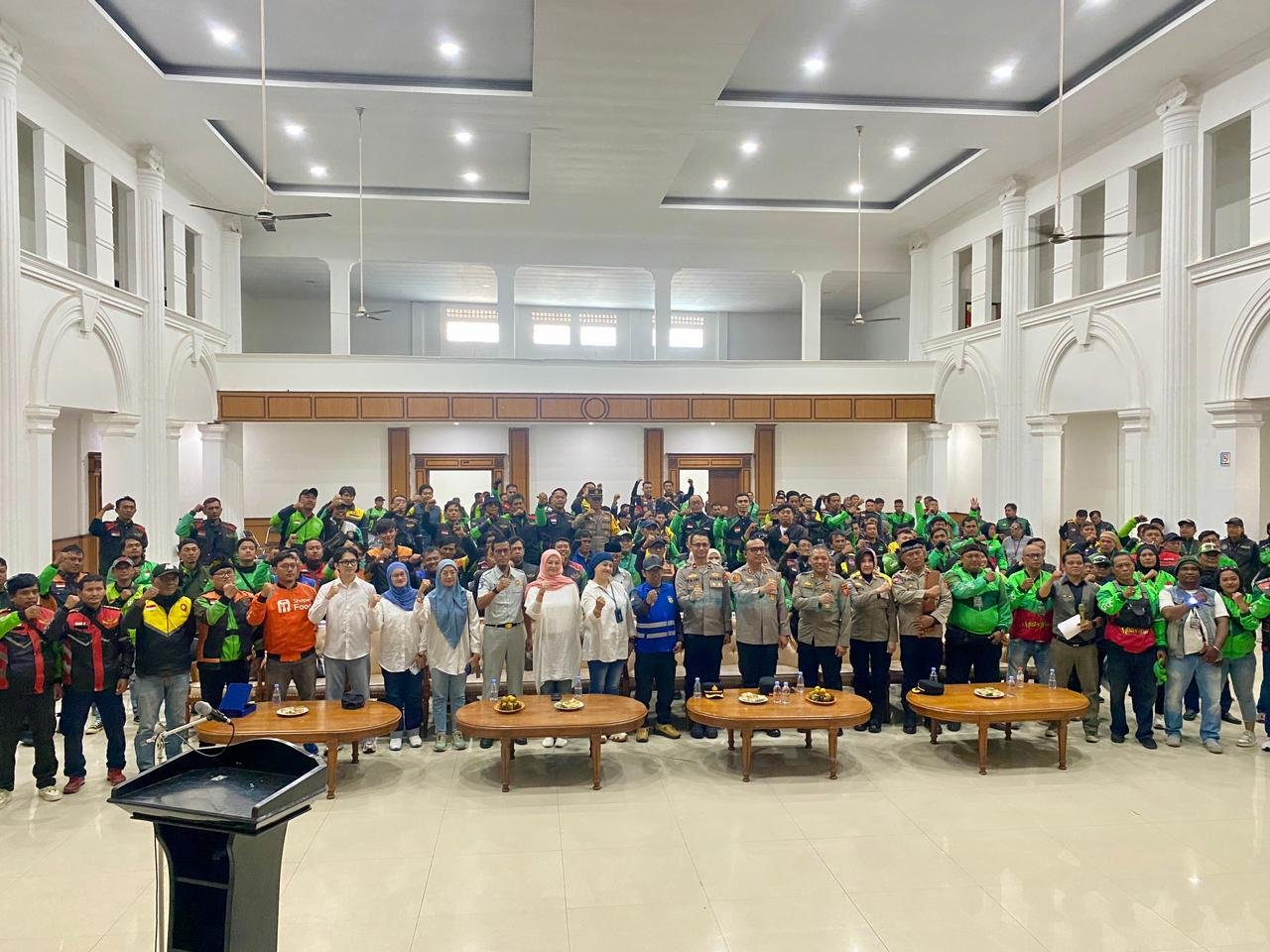 Jasa Raharja Cabang Sukabumi Hadiri Halal Bihalal dan Silaturahmi Ojol Sukabumi Ngahiji 2026, Perkuat Sinergi dan Kamtibmas